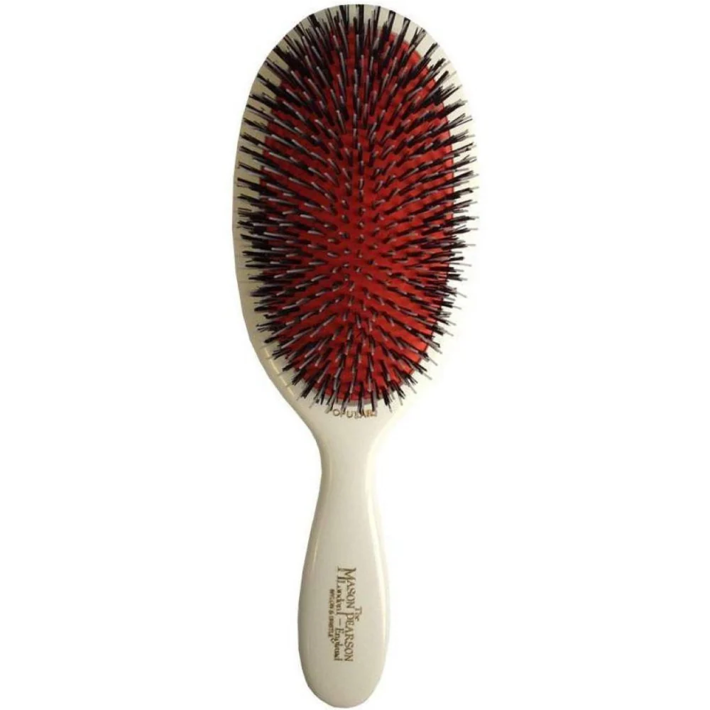 Mason Pearson Popular Bristle & Nylon Hairbrush Ivory BN1 - Image 3
