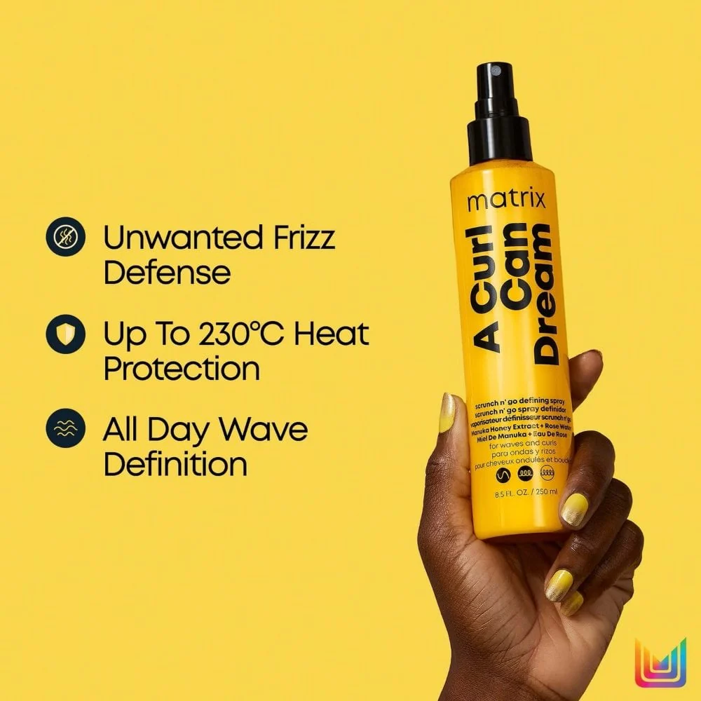 Matrix A Curl Can Dream Scrunch 'N' Go Defining Spray 250ml - Image 4