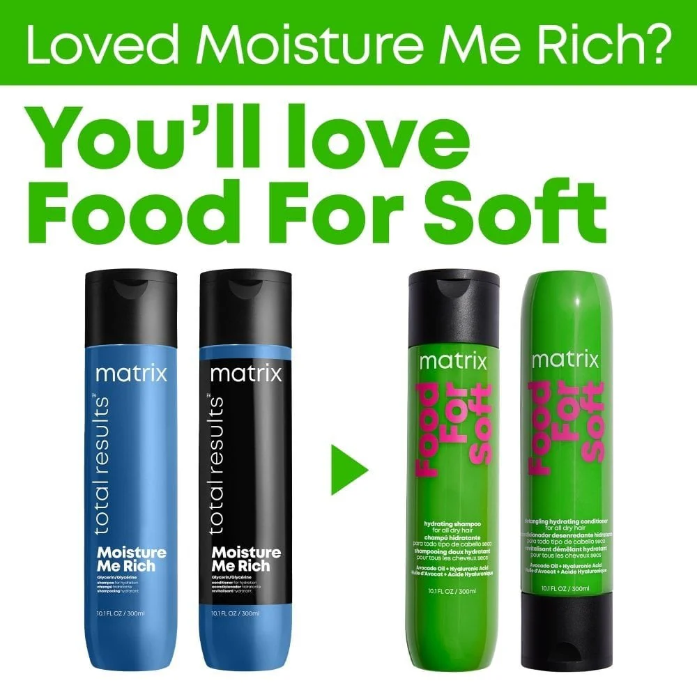 Matrix Food For Soft Hydrating Shampoo & Detangling Conditioner Twin 2 x 300ml - Image 2