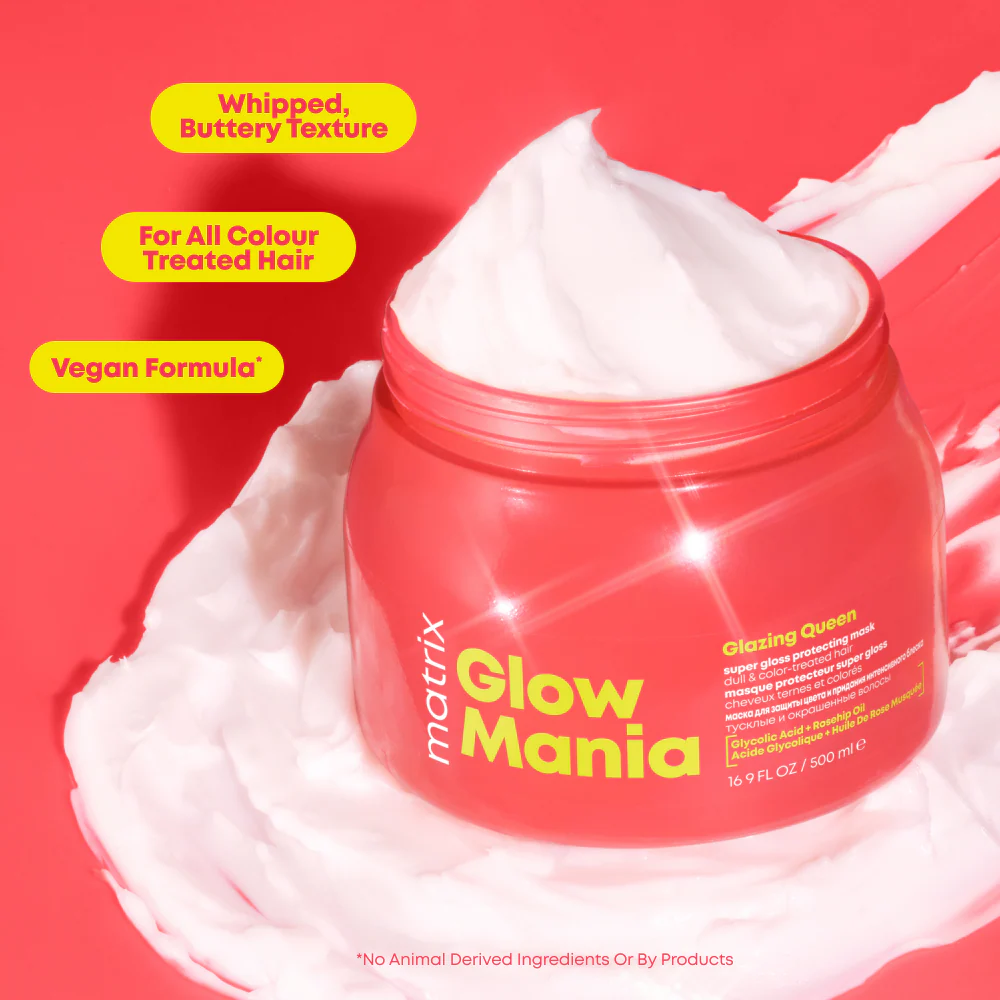 Matrix Glow Mania Glazing Queen Super Gloss Protecting Hair Mask 500ml - Image 4