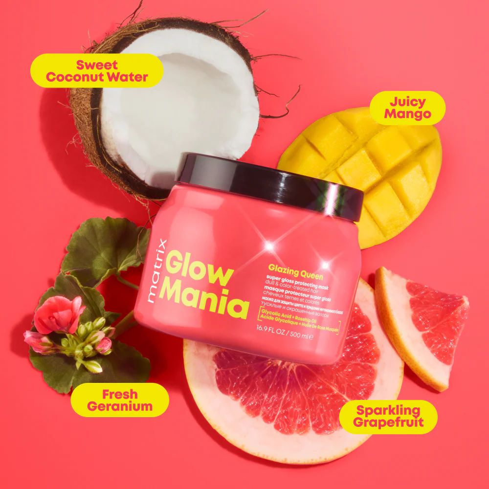 Matrix Glow Mania Glazing Queen Super Gloss Protecting Hair Mask 500ml - Image 7