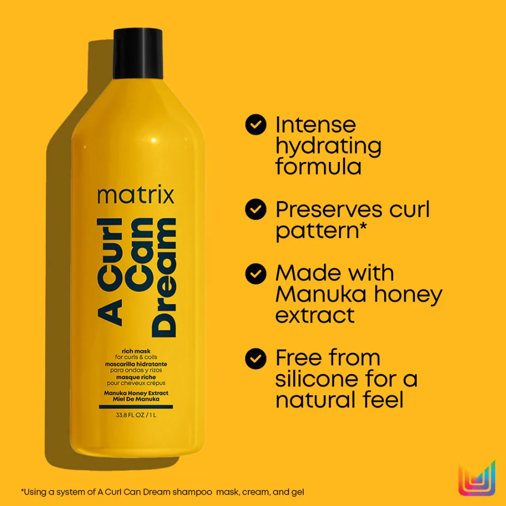 Matrix Total Results A Curl Can Dream Manuka Honey Infused Rich Mask 1000ml - Image 5
