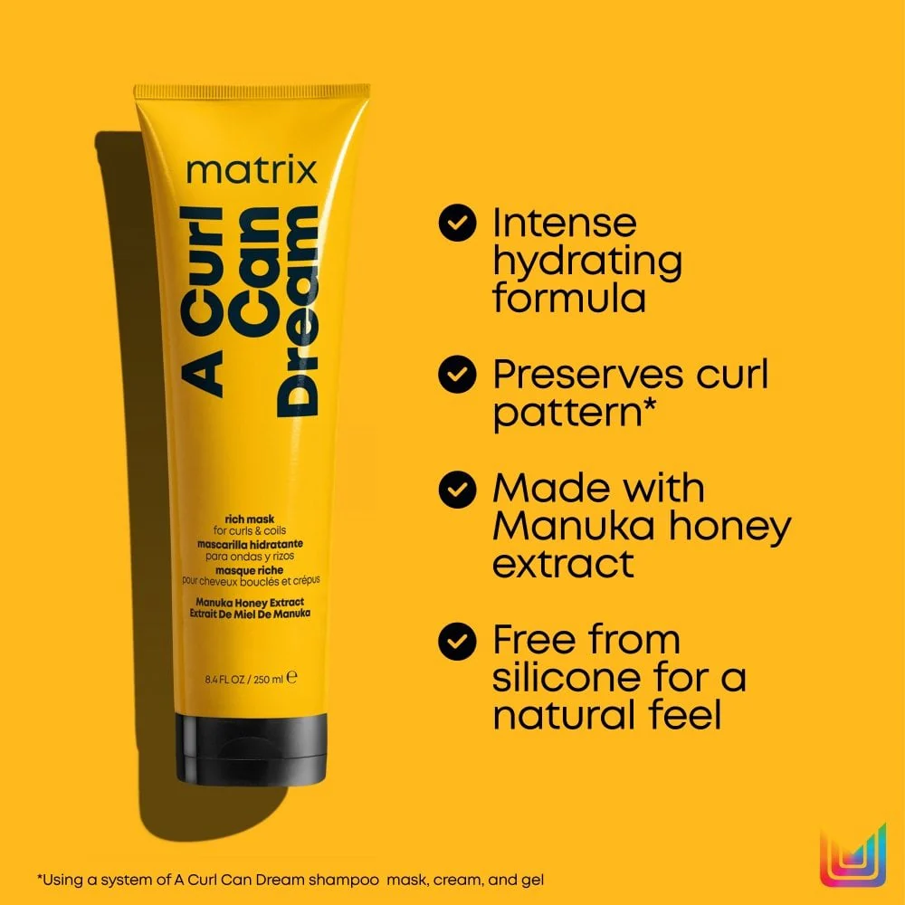 Matrix Total Results A Curl Can Dream Manuka Honey Infused Shampoo 300ml & Rich Mask 280ml Twin - Image 5