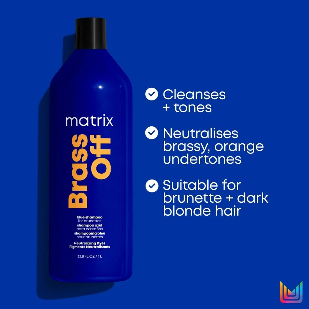 Matrix Total Results Brass Off Blue Shampoo 1000ml - Image 2