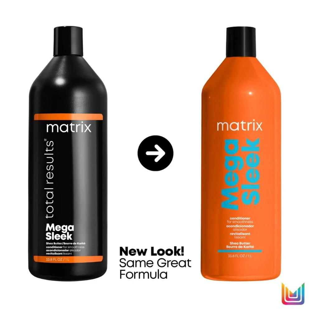 Matrix Total Results Mega Sleek Shea Butter Shampoo & Conditioner Twin 2 x 1000ml - Image 2