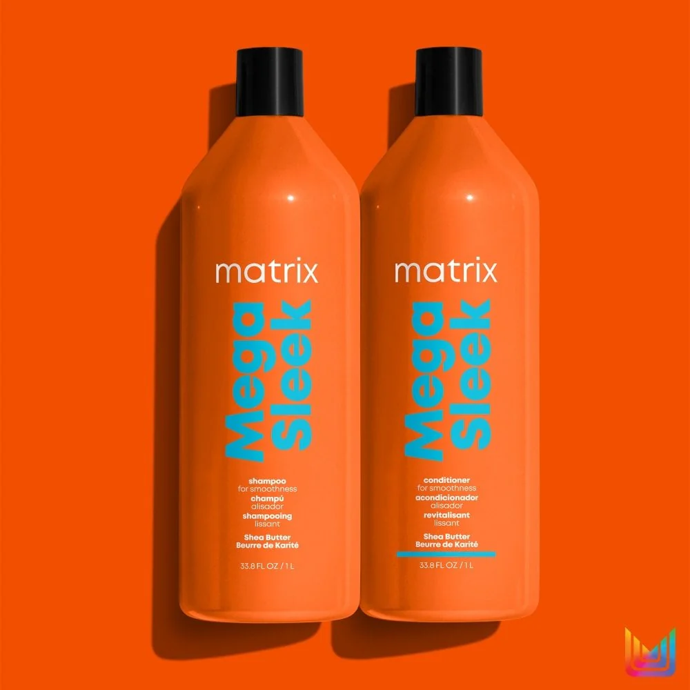 Matrix Total Results Mega Sleek Shea Butter Shampoo & Conditioner Twin 2 x 1000ml - Image 4