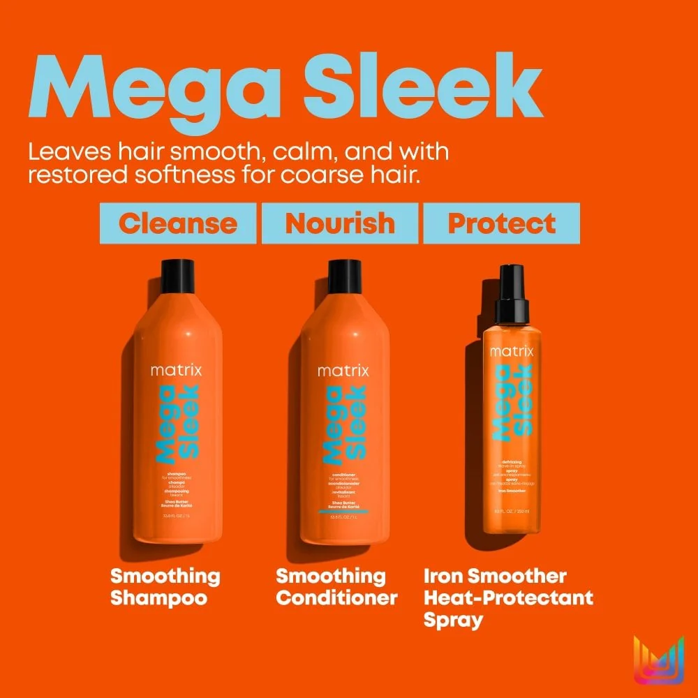 Matrix Total Results Mega Sleek Shea Butter Shampoo & Conditioner Twin 2 x 1000ml - Image 6