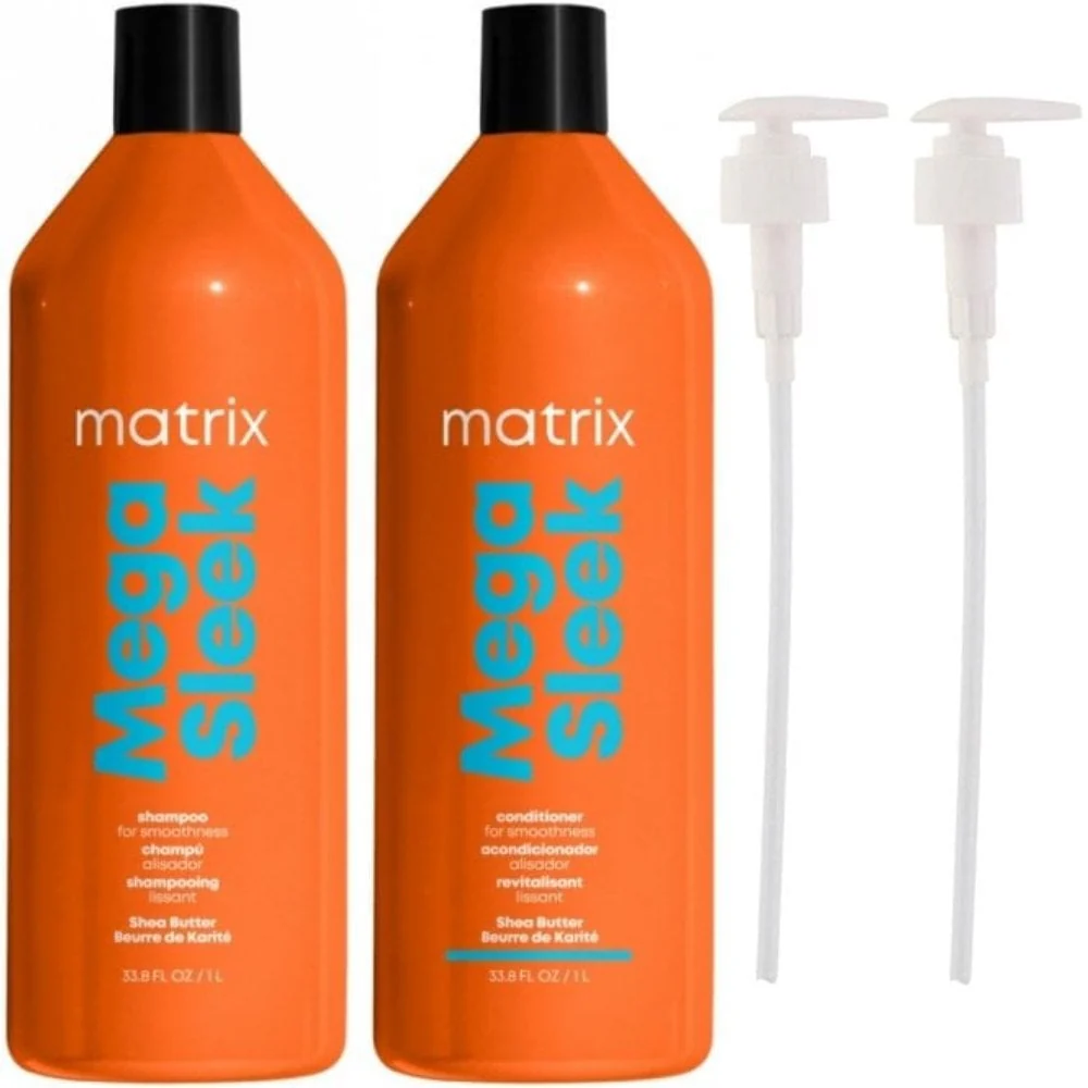 Matrix Total Results Mega Sleek Shea Butter Shampoo & Conditioner Twin 2 x 1000ml - Image 7