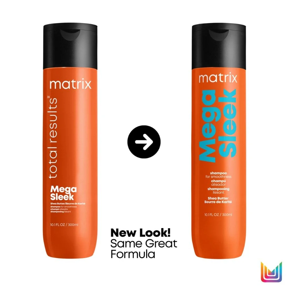 Matrix Total Results Mega Sleek Shea Butter Shampoo & Conditioner Twin 2 x 300ml - Image 2