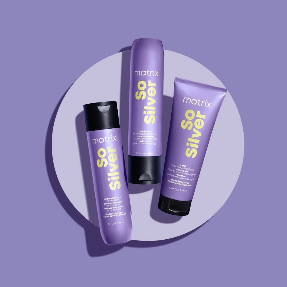 Matrix Total Results So Silver Purple Toning Shampoo 300ml - Image 4
