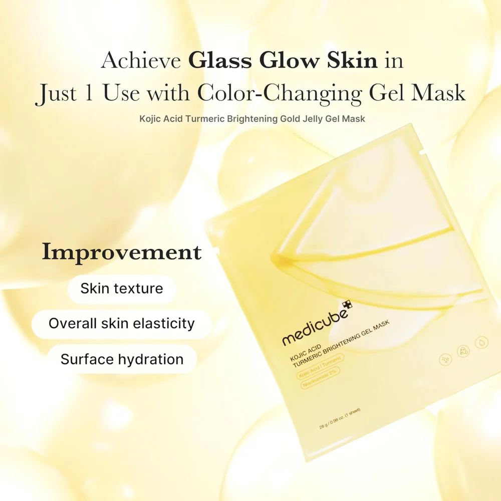 Medicube Kojic Acid Turmeric Brightening Gel Mask 28g - Image 5