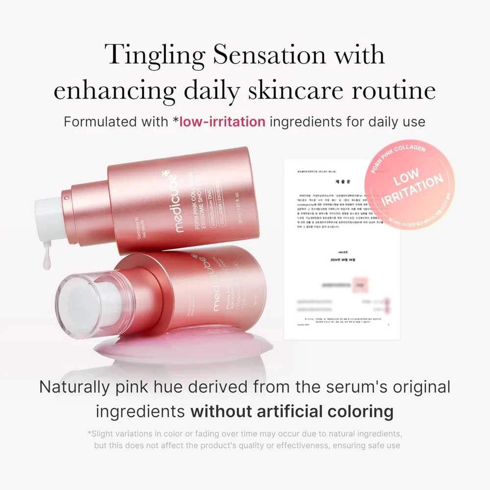 Medicube PDRN Pink Collagen Exosome Shot 2000 Ampoule 30ml - Image 4