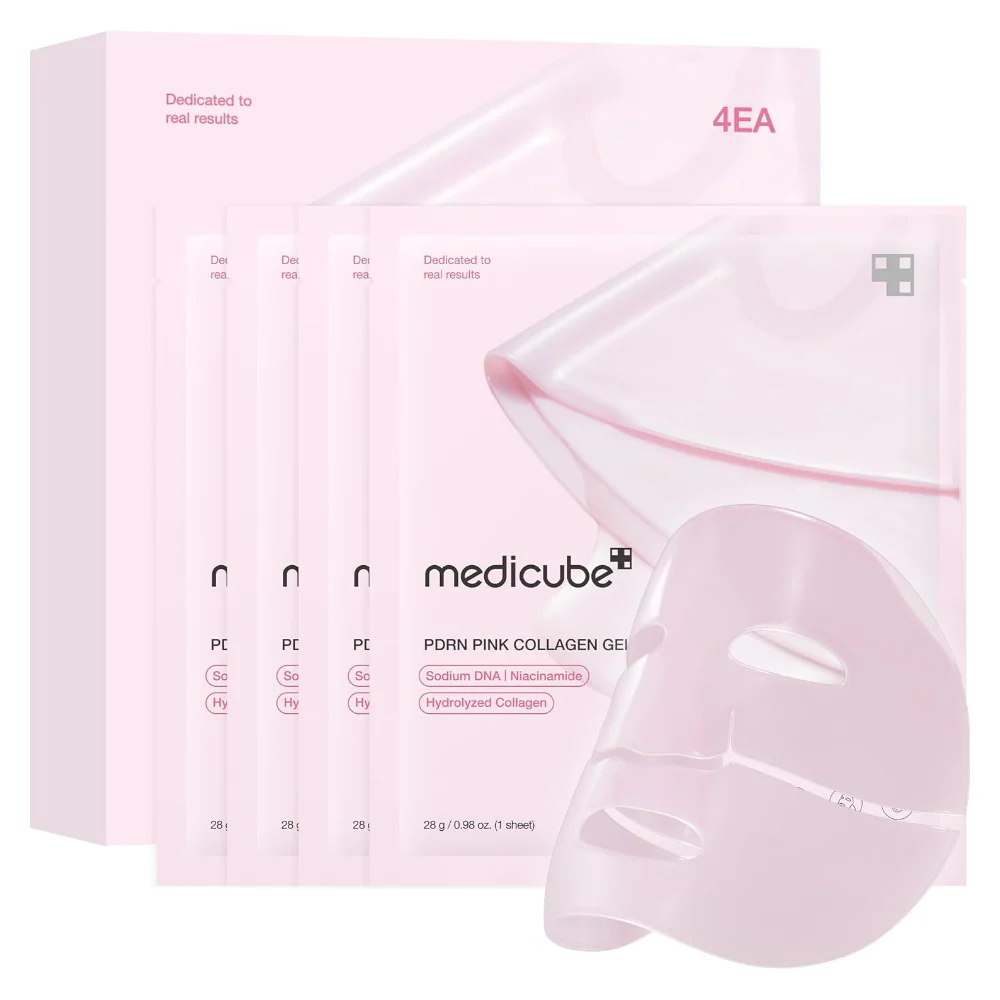 Medicube PDRN Pink Collagen Gel Mask Pack 4 x 28ml - Image 3