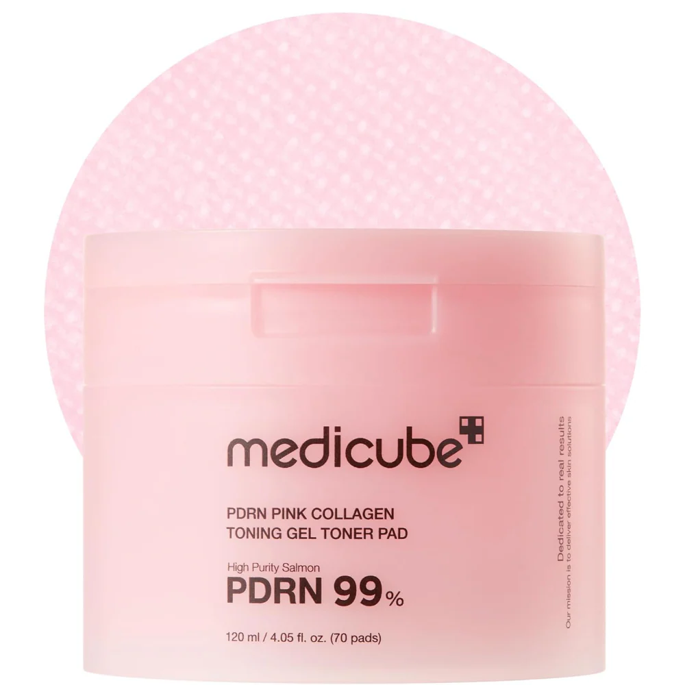 Medicube PDRN Pink Collagen Gel Toner Pads x70 - Image 2