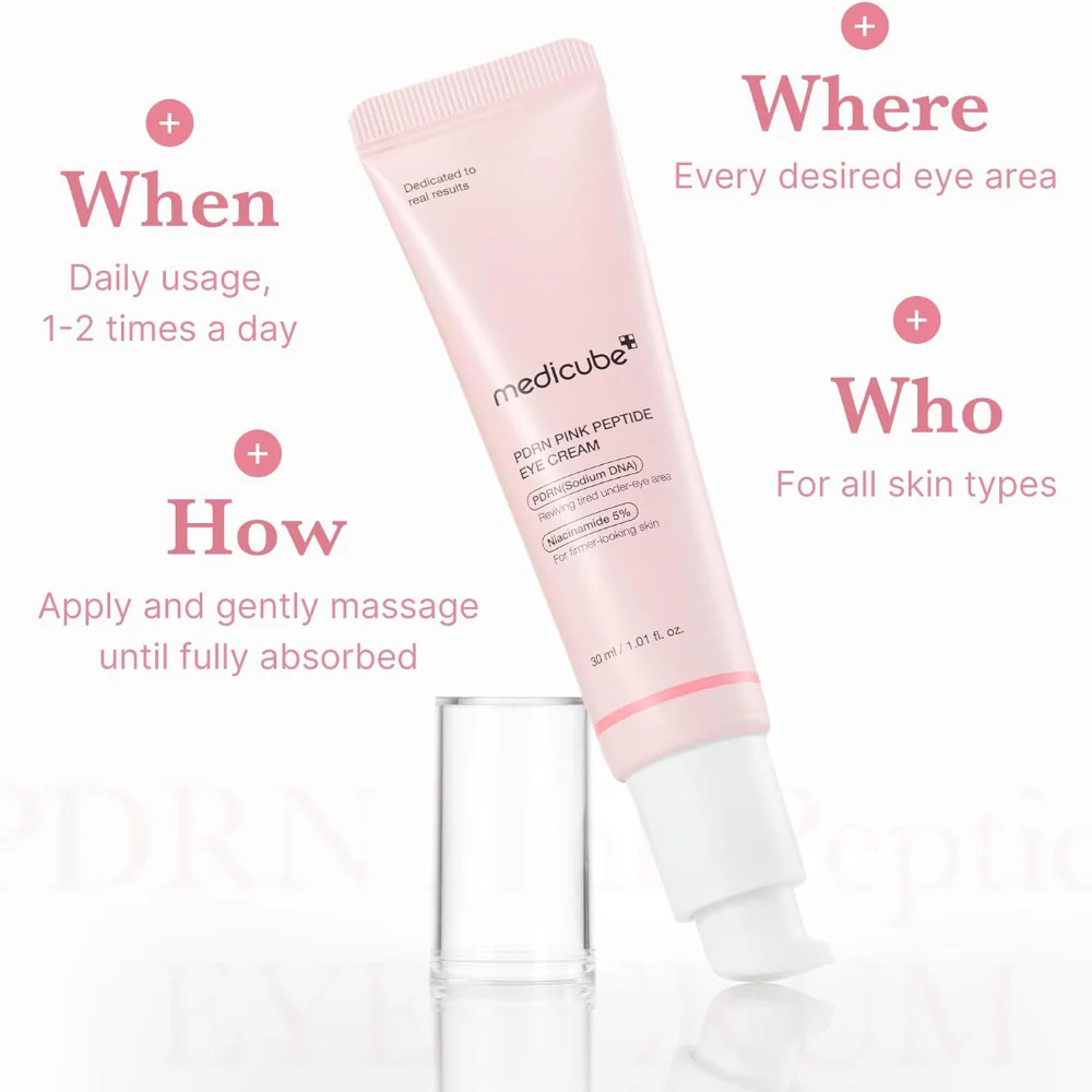 Medicube PDRN Pink Peptide Eye Cream 30ml - Image 6