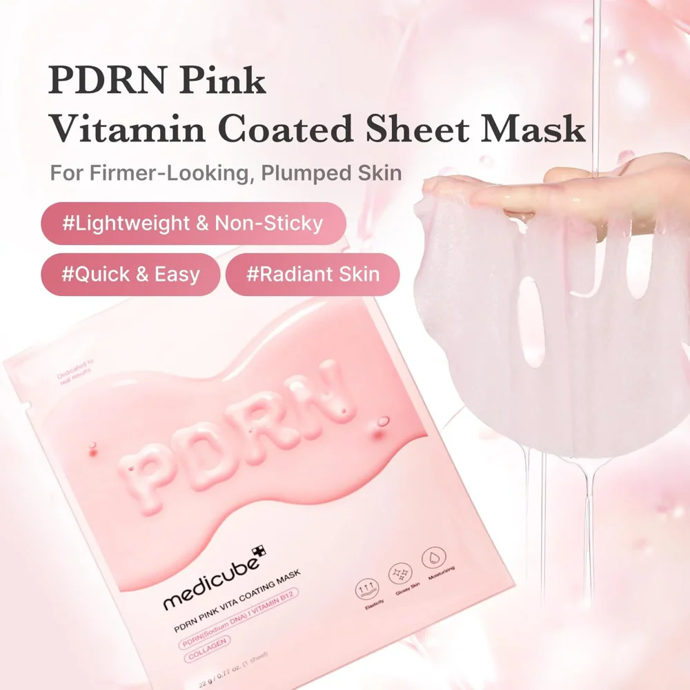 Medicube PDRN Pink Vita Coating Sheet Mask 22g - Image 3