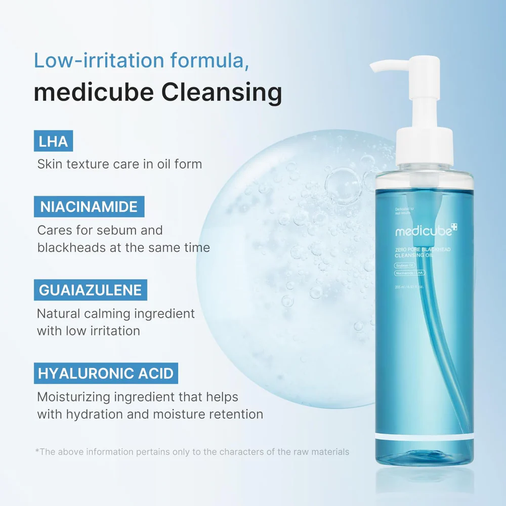Medicube Zero Pore Blackhead Cleansing Oil 205ml - Image 5