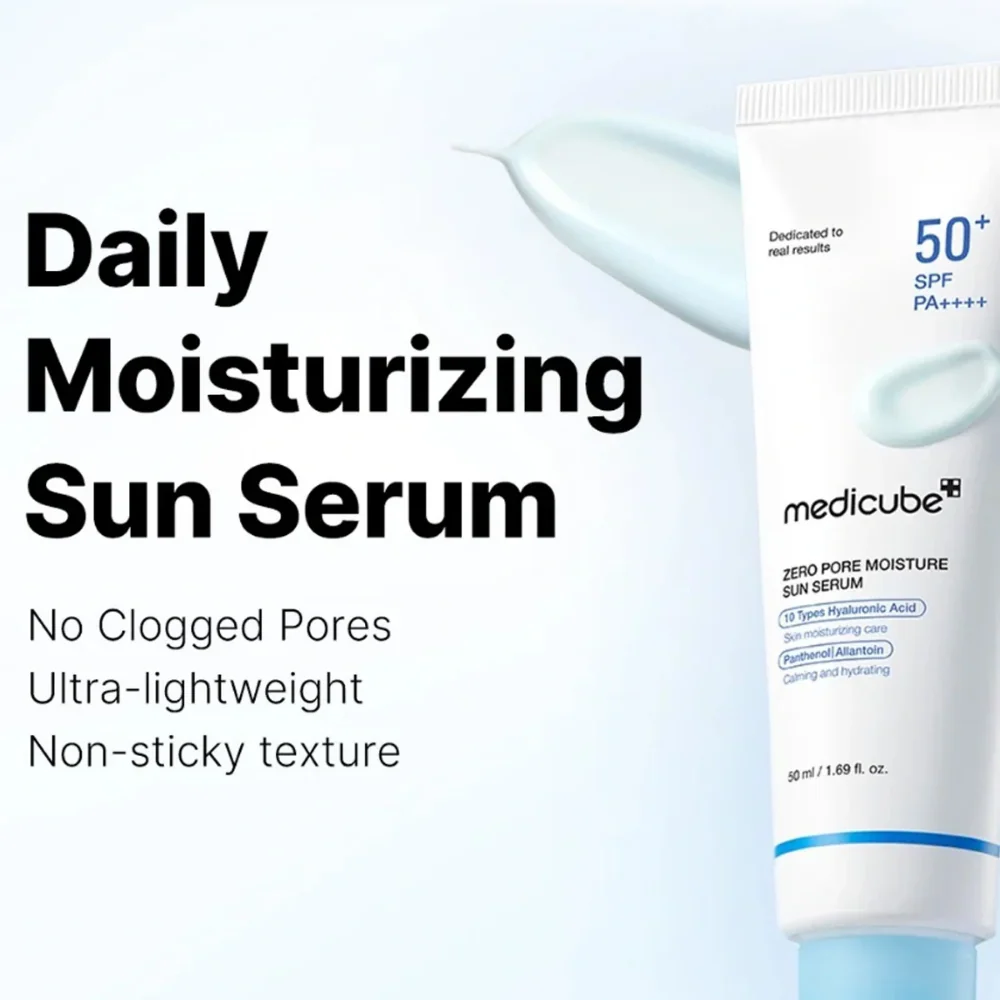 Medicube Zero Pore Moisture Sun Serum PA++++ SPF50+ 50ml - Image 2
