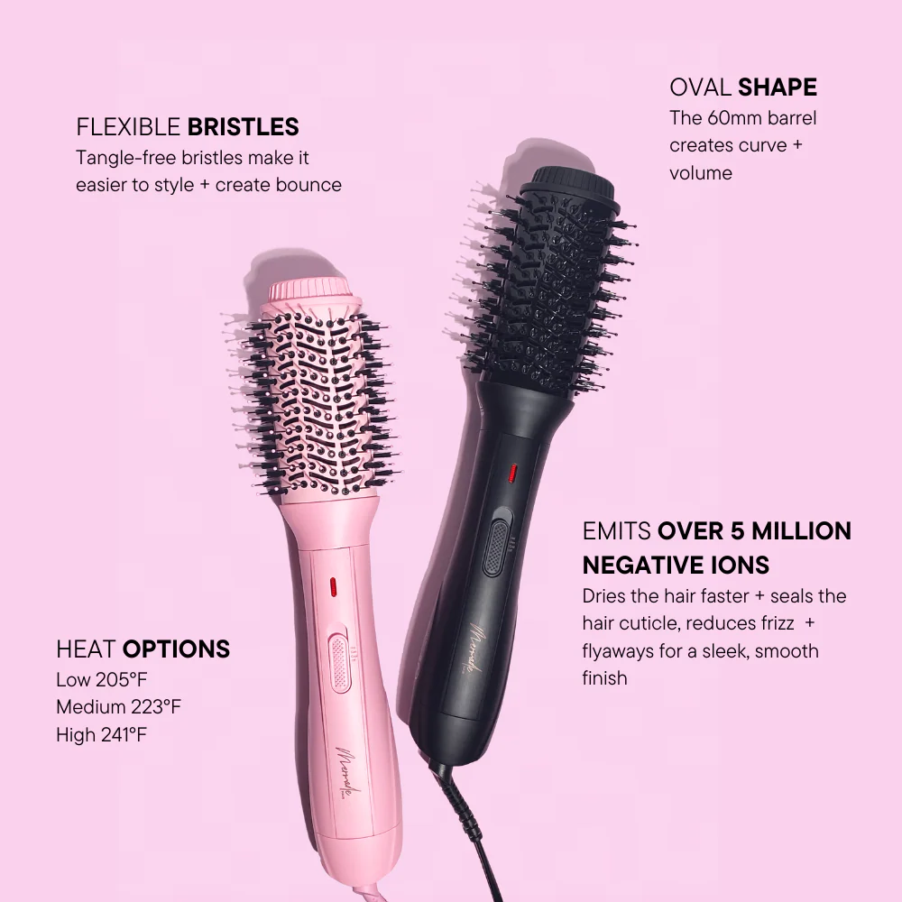 Mermade Hair Blow Dry Brush Pink - Image 12