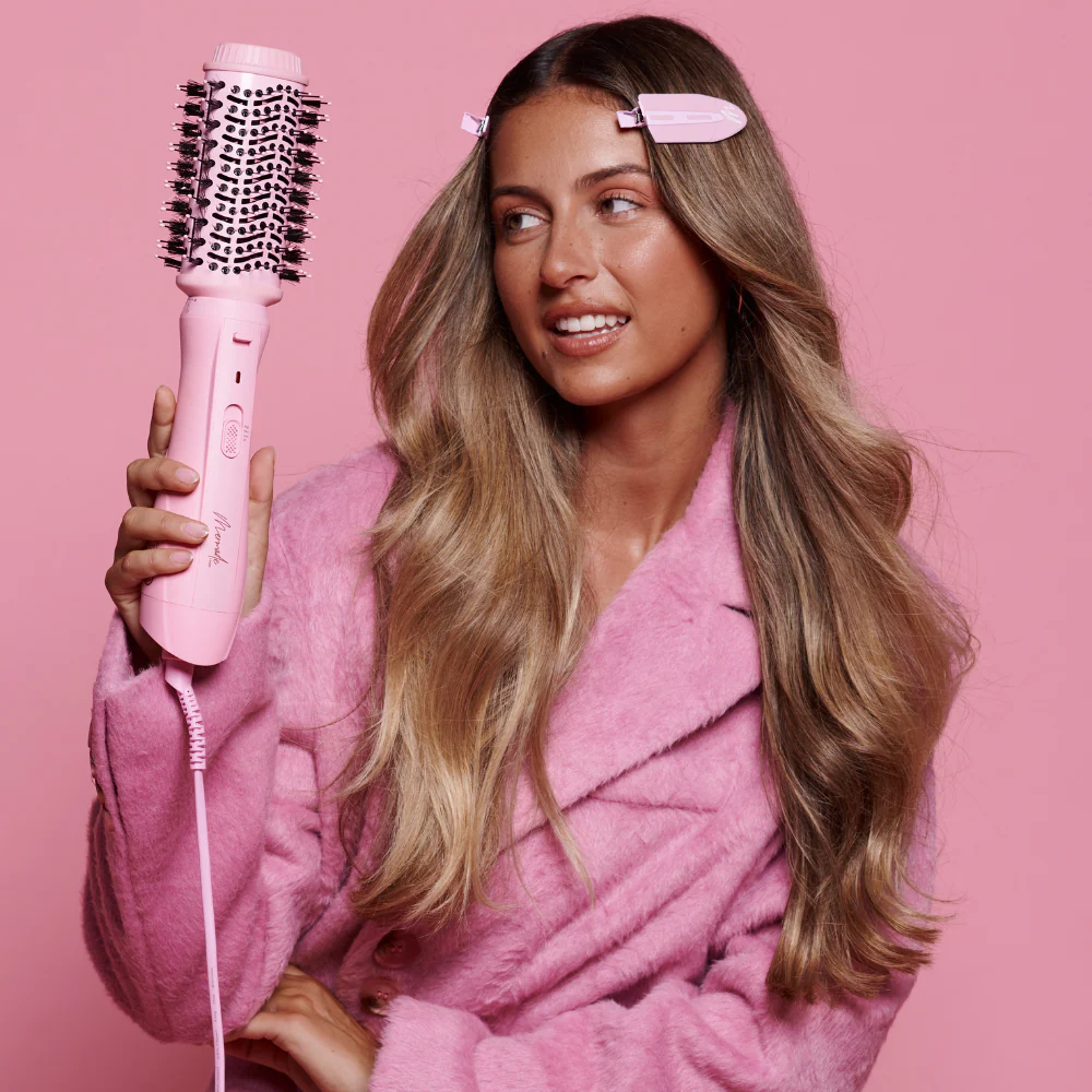 Mermade Hair Blow Dry Brush Pink - Image 5