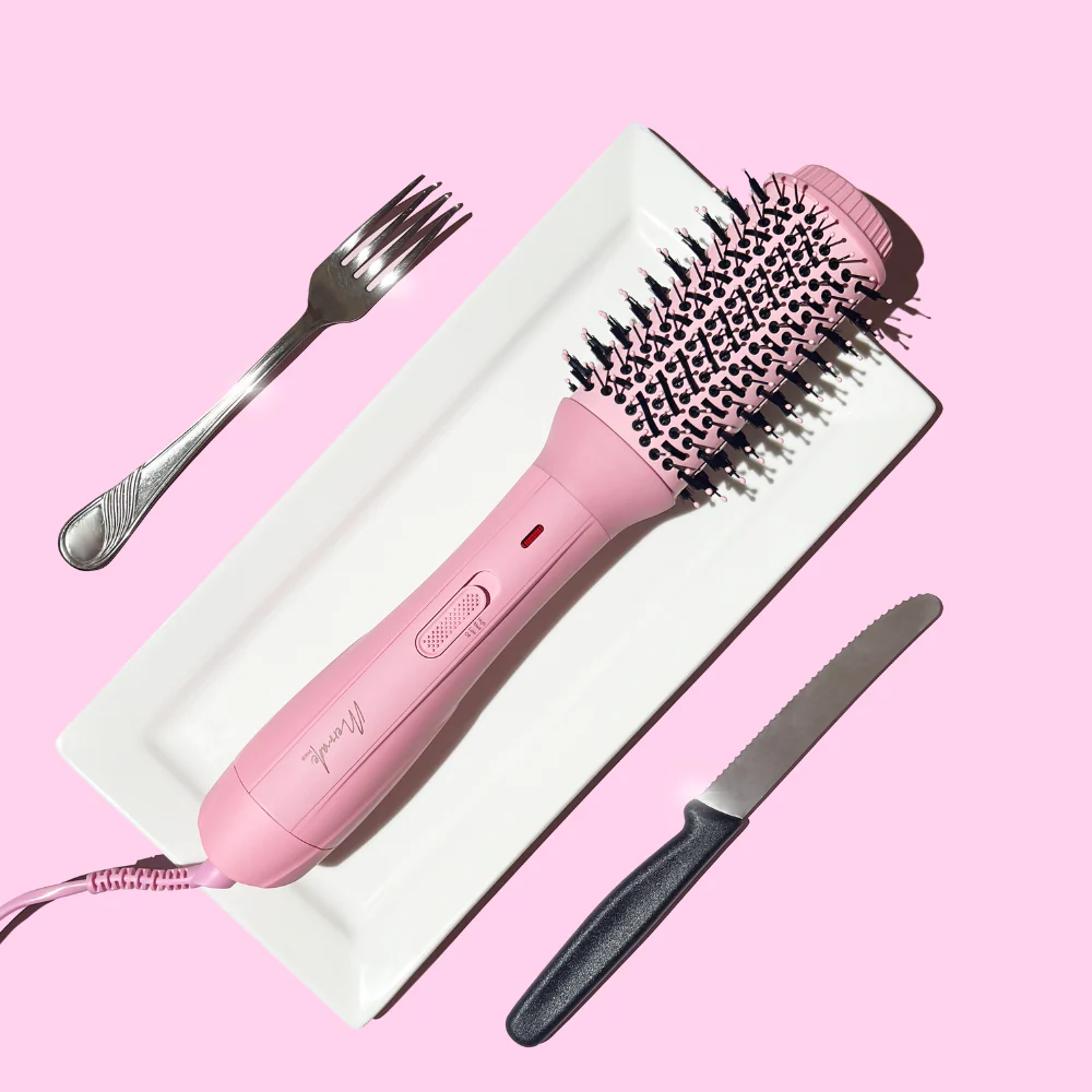 Mermade Hair Blow Dry Brush Pink - Image 8