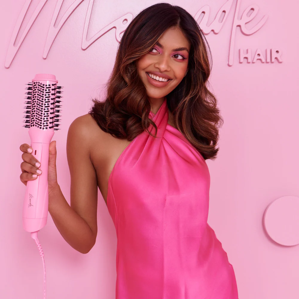 Mermade Hair Blow Dry Brush Pink - Image 9