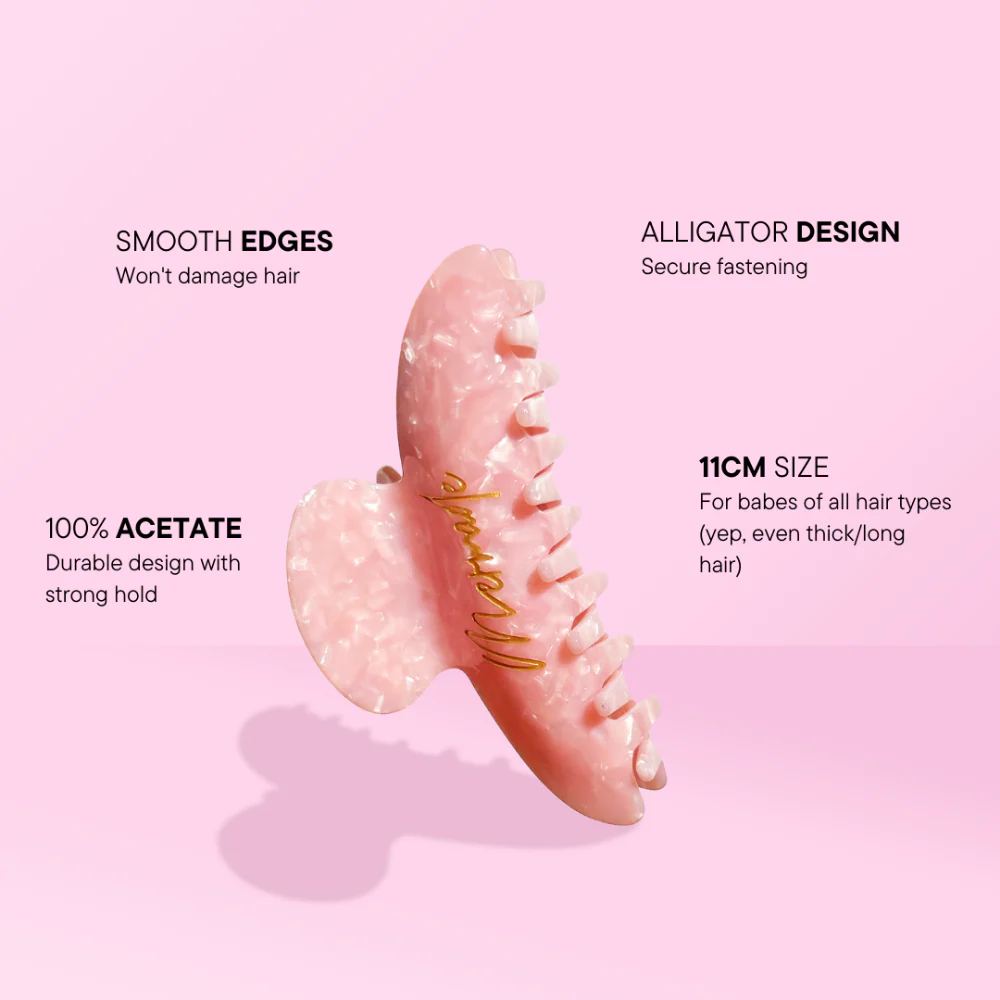 Mermade Hair Claw Clip Pink - Image 2