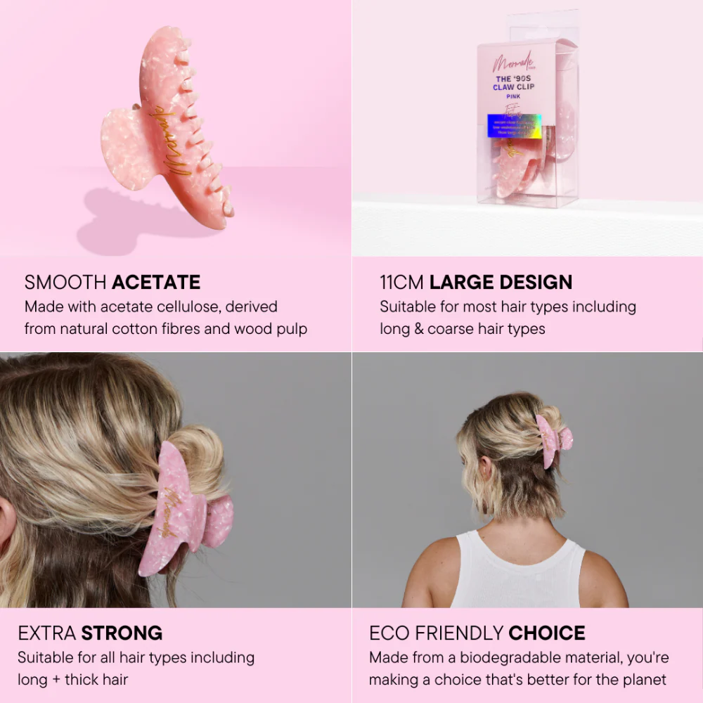 Mermade Hair Claw Clip Pink - Image 3