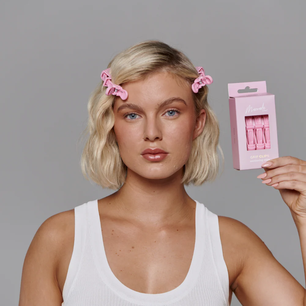 Mermade Hair Grip Clips Pink Pack of 4 - Image 4