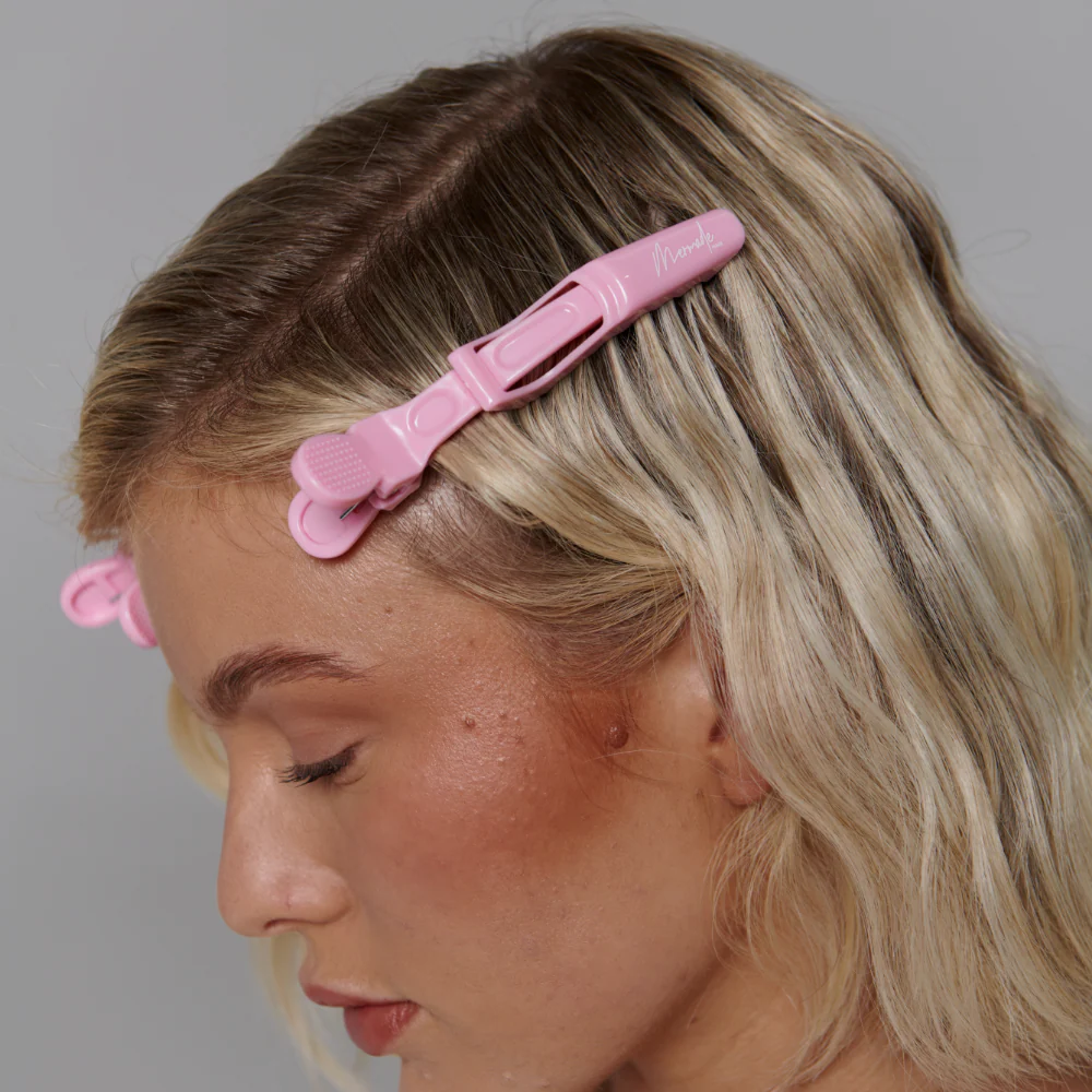 Mermade Hair Grip Clips Pink Pack of 4 - Image 6