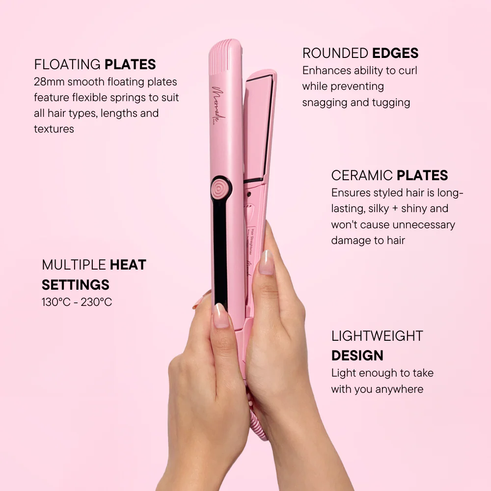 Mermade Hair Hair Straightener 28mm Pink - Image 11