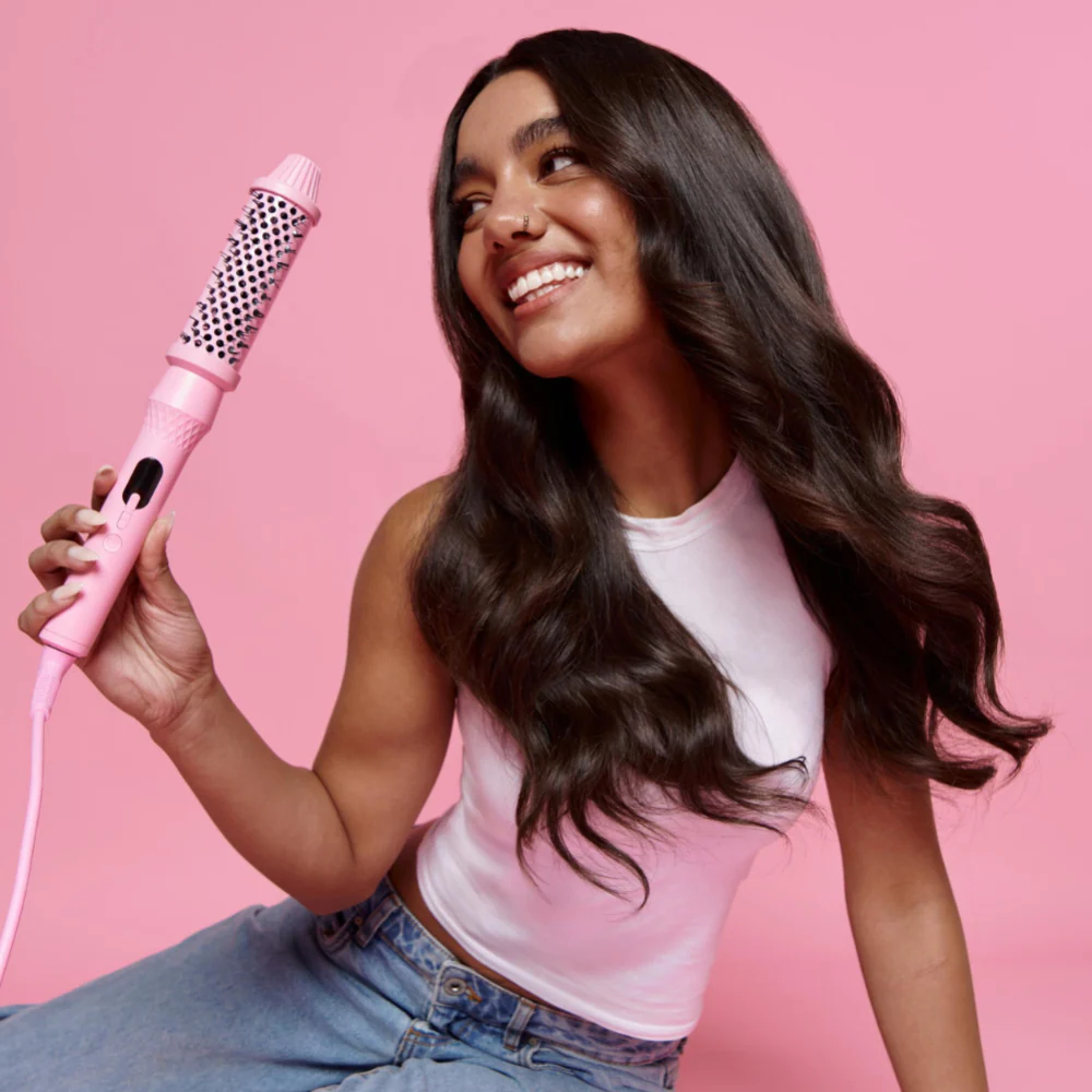 Mermade Hair Infrared Thermal Brush Pink - Image 5