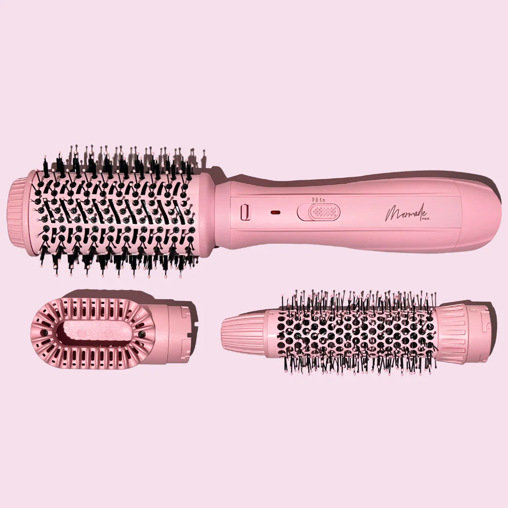 Mermade Hair Interchangeable Blow Dry Brush Pink - Image 2