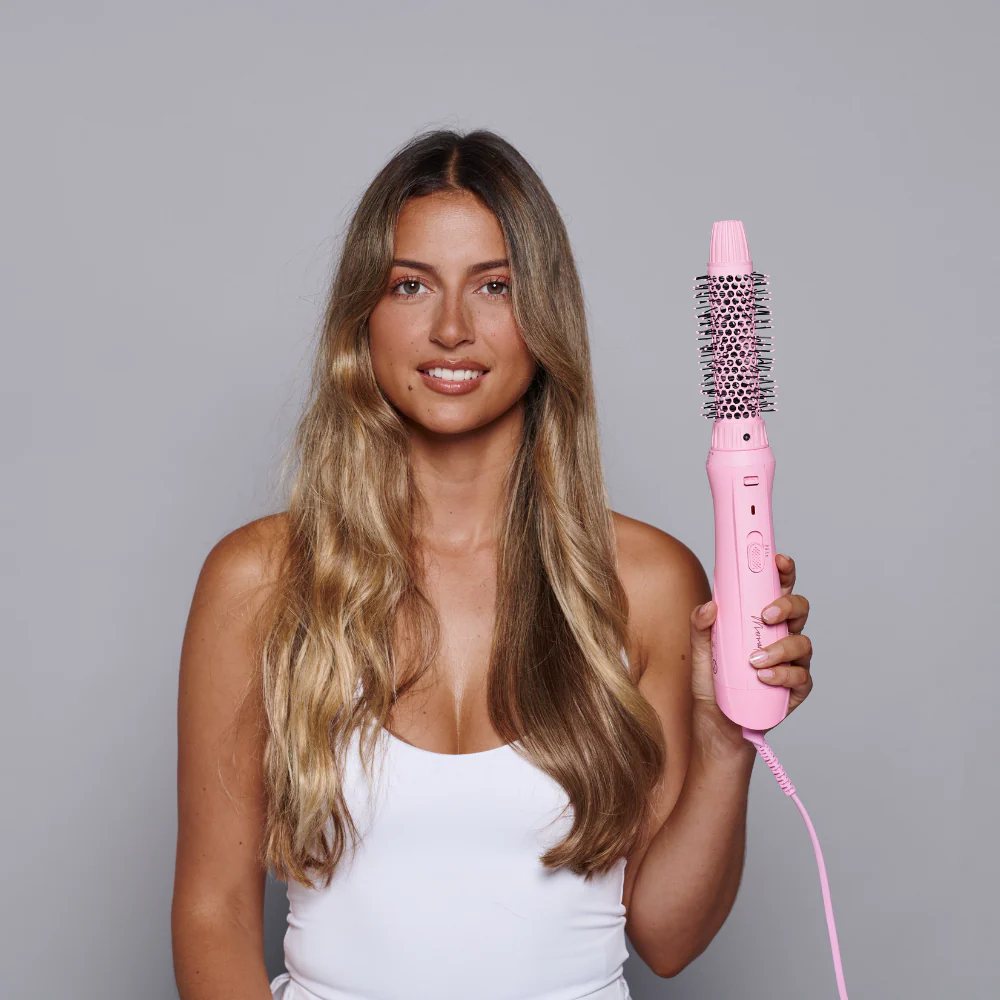 Mermade Hair Interchangeable Blow Dry Brush Pink - Image 3