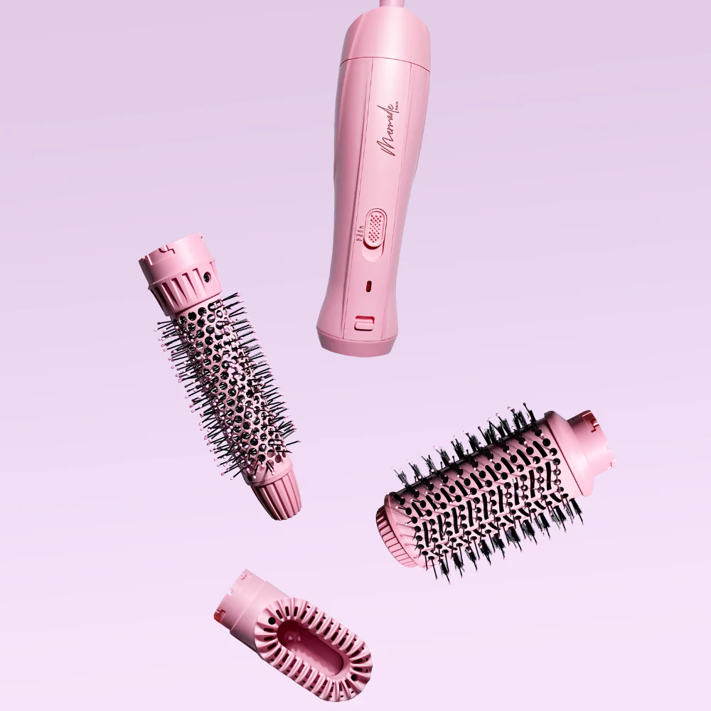 Mermade Hair Interchangeable Blow Dry Brush Pink - Image 4