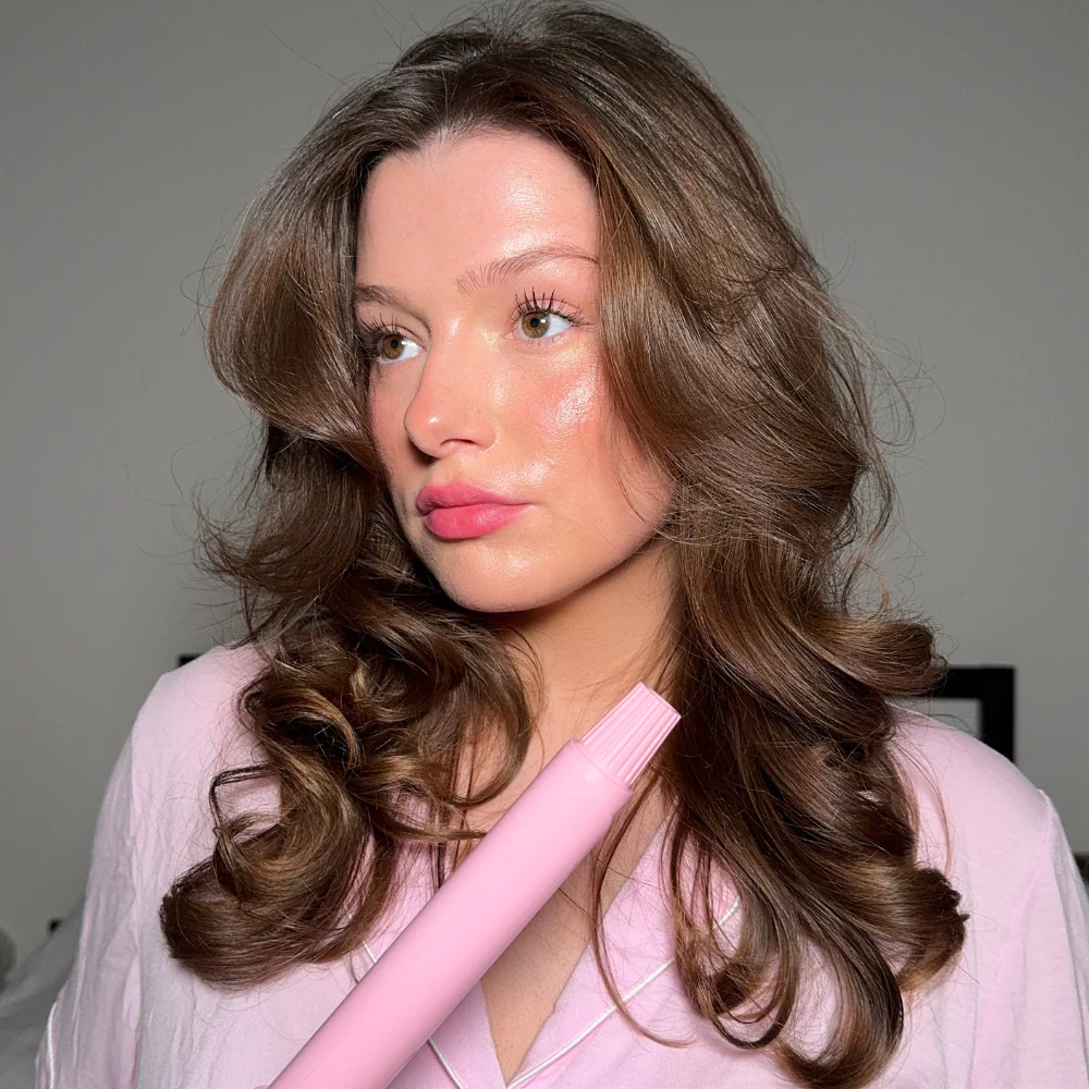 Mermade Hair Spin Curling Iron Pink - Image 5