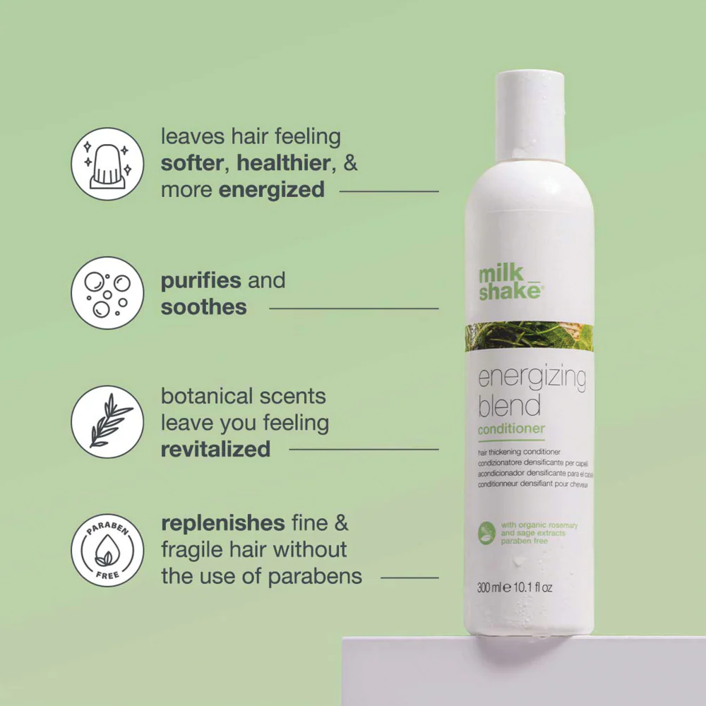 milk_shake Energising Blend Hair Thickener Shampoo & Conditioner Twin 2 x 300ml - Image 2