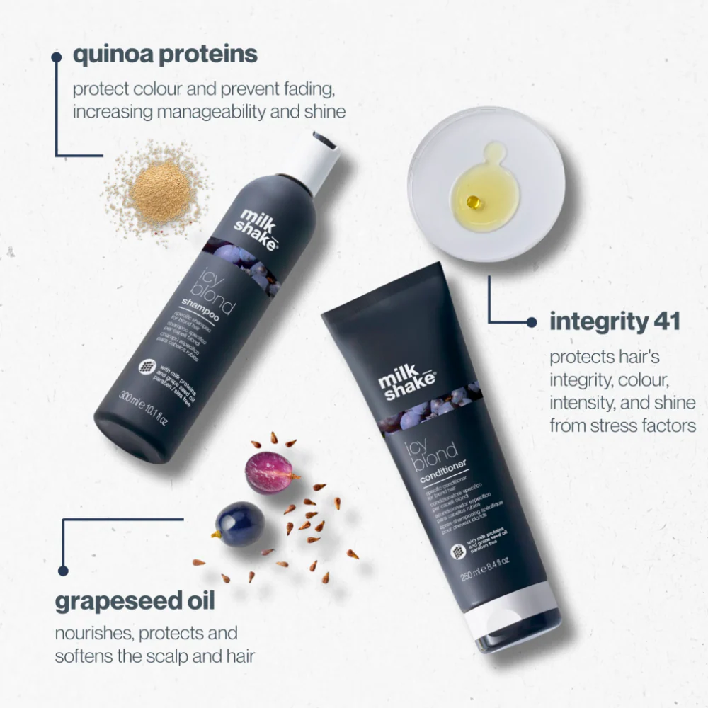 milk_shake Icy Blond Specific Shampoo 300ml & Conditioner 250ml Twin - Image 3