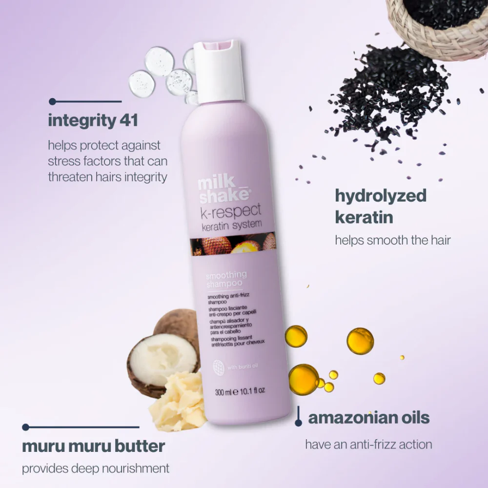 milk_shake K-Respect Keratin System Smoothing Shampoo 300ml - Image 3