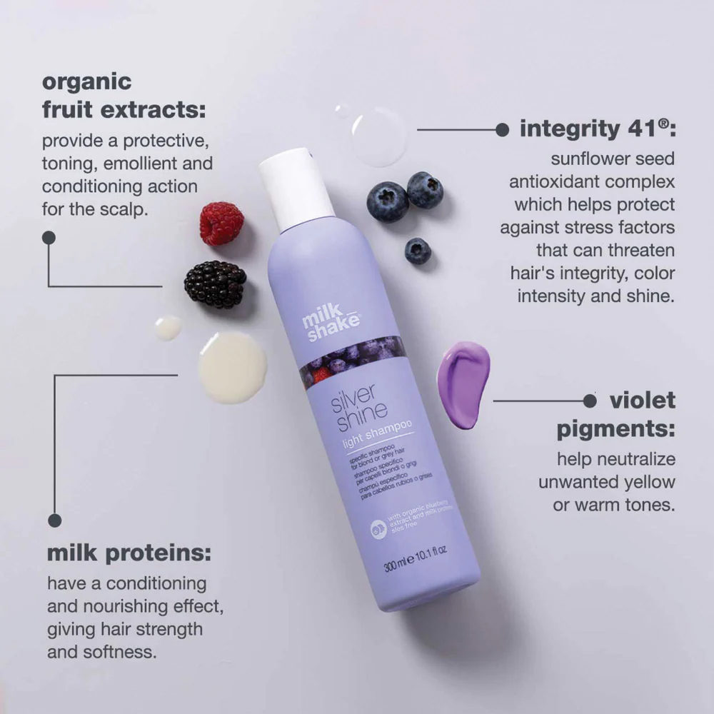 milk_shake Silver Shine Light Shampoo 300ml - Image 6