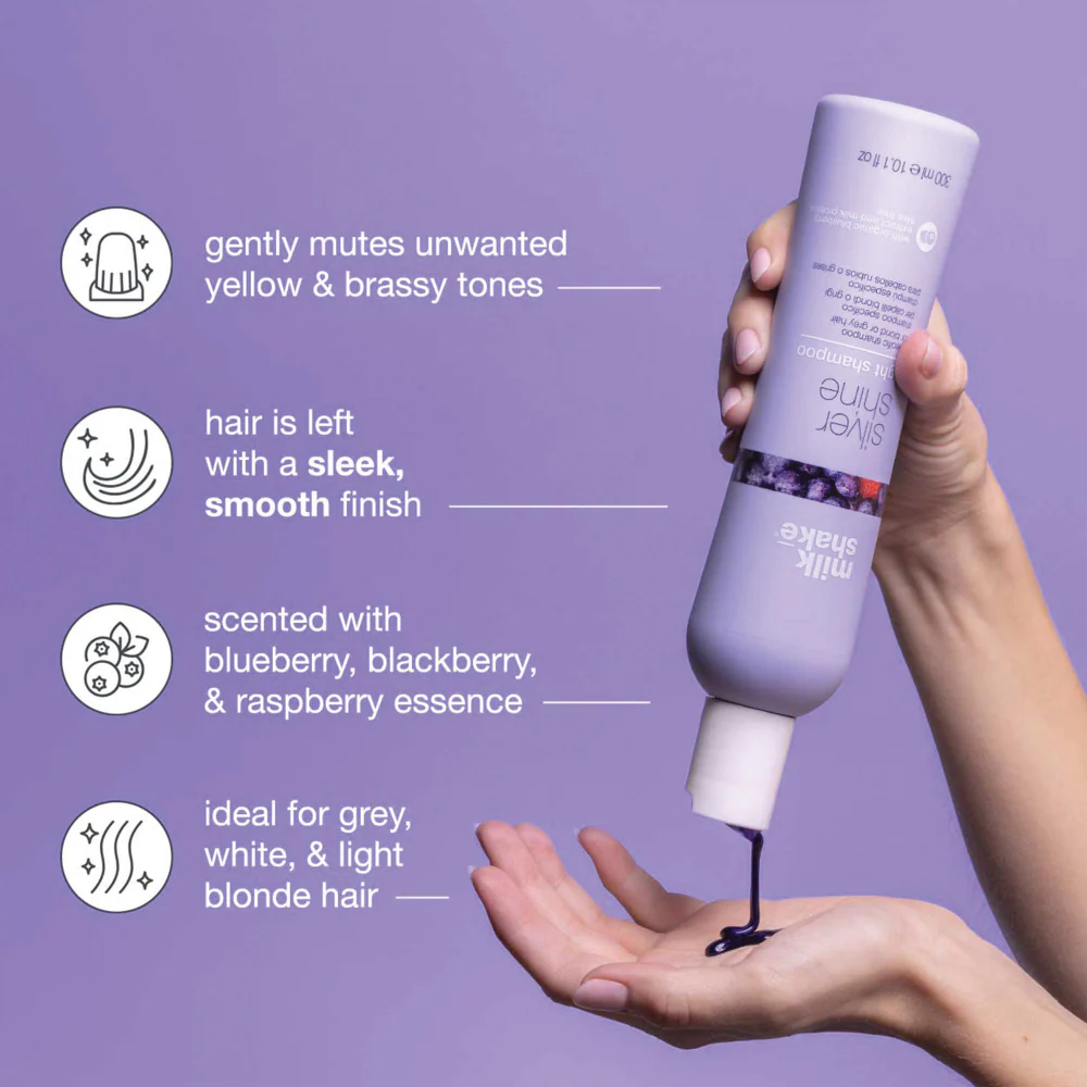 milk_shake Silver Shine Light Shampoo 300ml & Silver Shine Conditioner 250ml Twin - Image 2