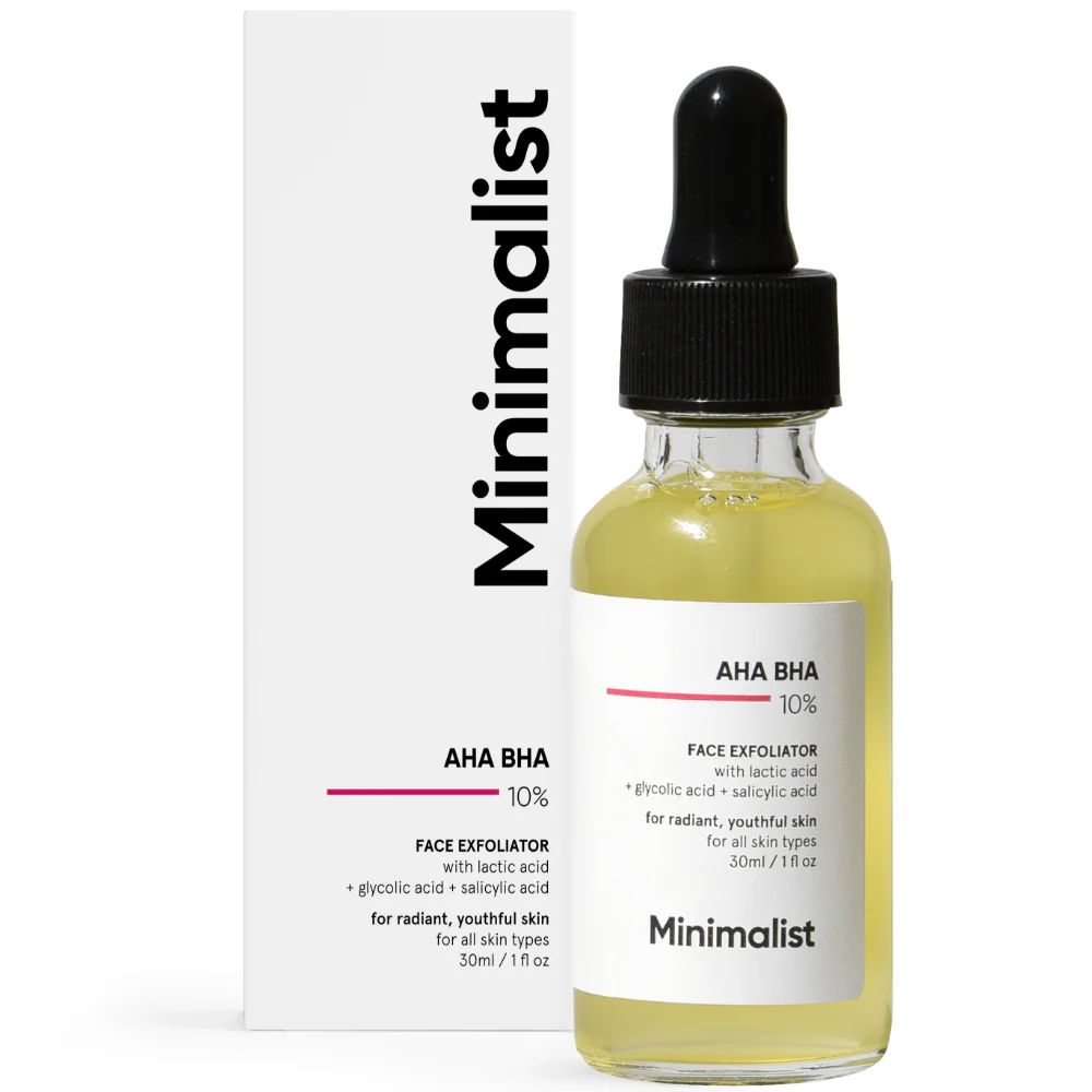 Minimalist AHA BHA 10% Face Exfoliator 30ml - Image 2