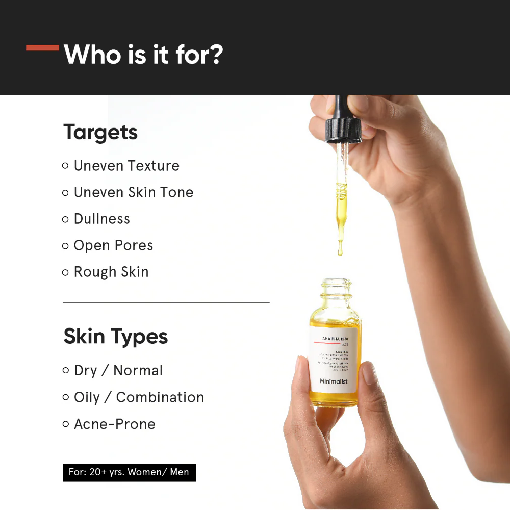 Minimalist AHA PHA BHA 32% Face Peel 30ml - Image 3