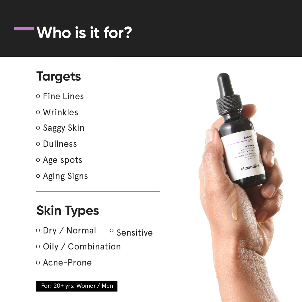Minimalist Retinol 0.3% Face Serum 30ml - Image 3