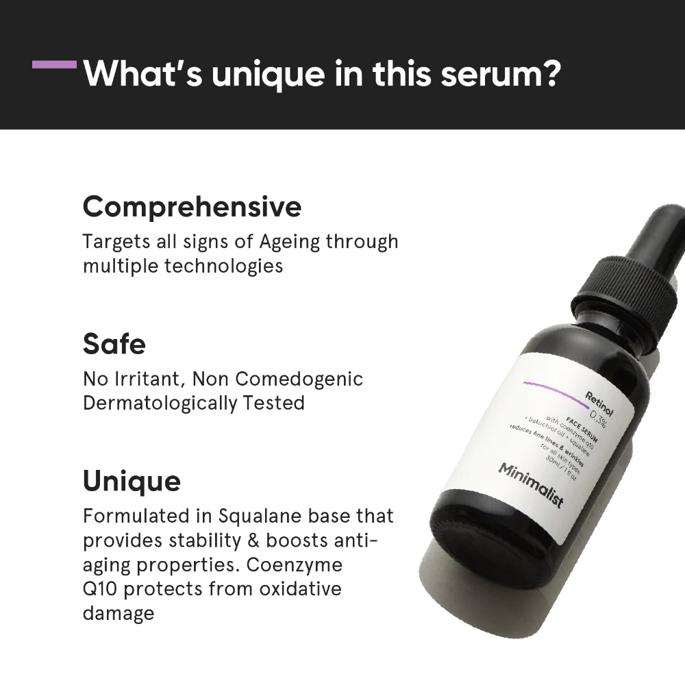 Minimalist Retinol 0.3% Face Serum 30ml - Image 4