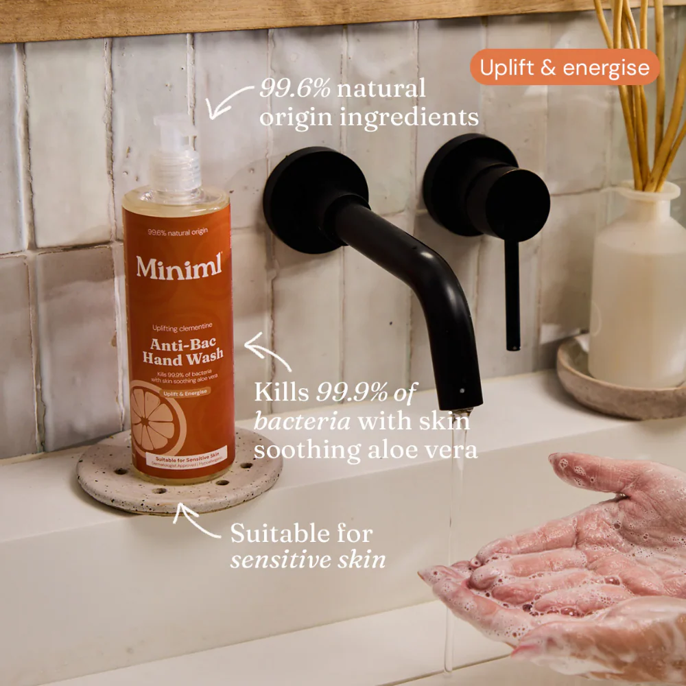 Miniml Anti-Bacterial Hand Wash Uplifting Clementine 400ml - Image 2