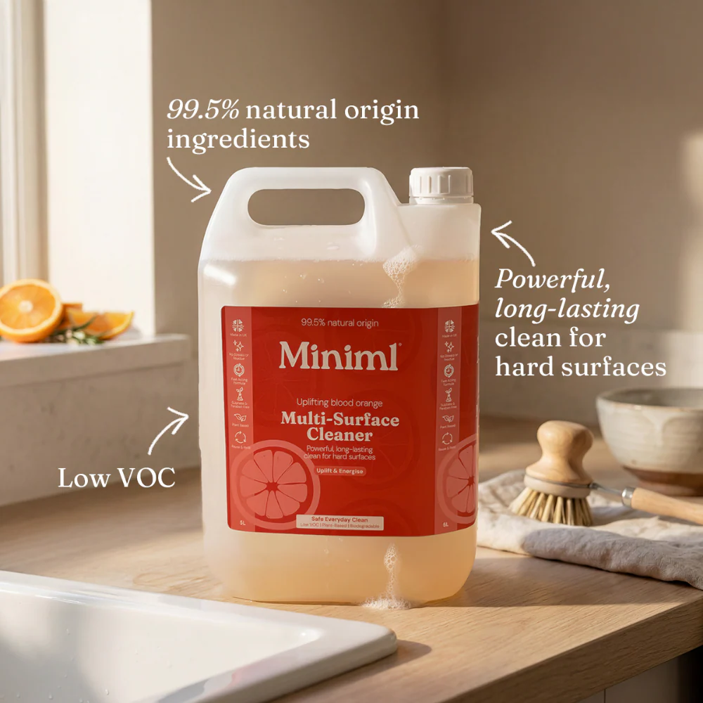 Miniml Anti-Bacterial Surface Cleaner Blood Orange 5000ml - Image 2