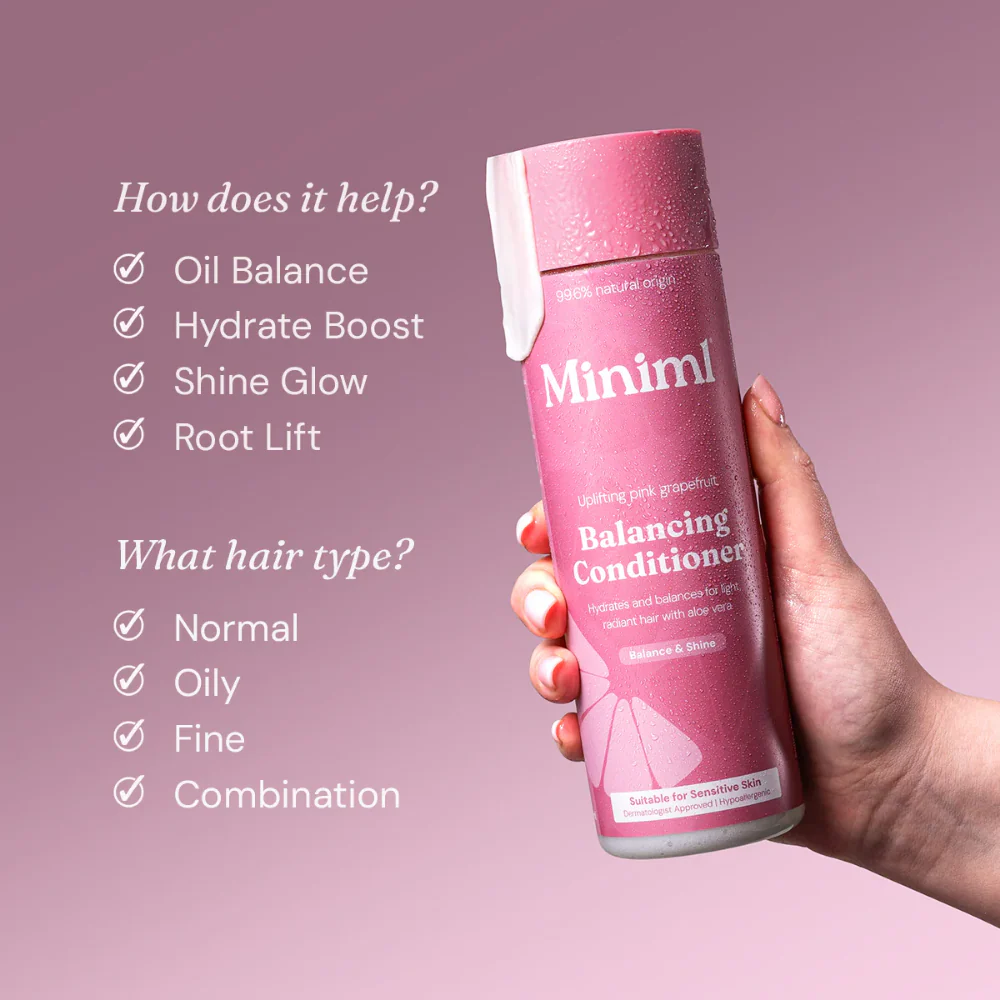 Miniml Balancing Conditioner Uplifting Pink Grapefruit 400ml - Image 3