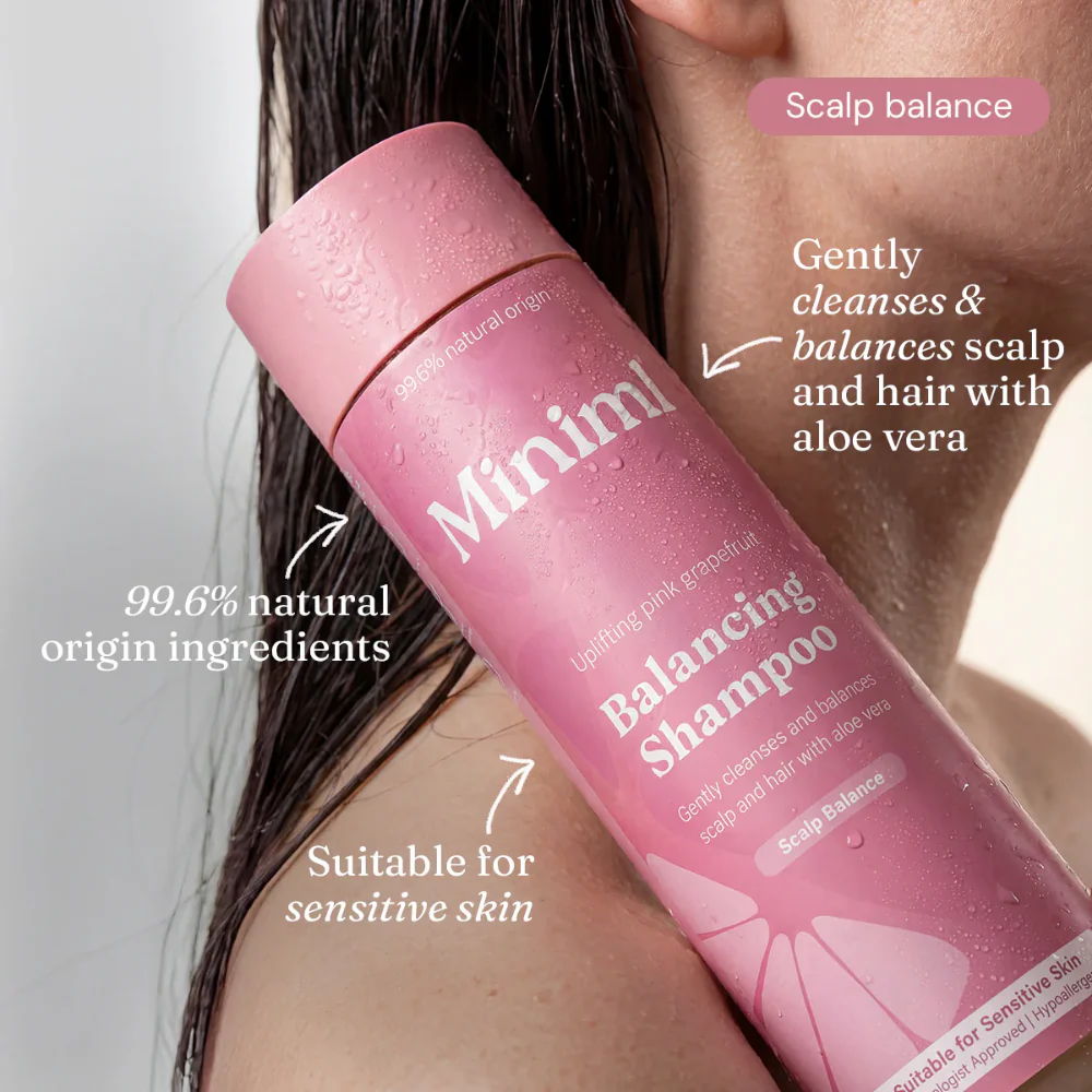 Miniml Balancing Shampoo Uplifting Pink Grapefruit 400ml - Image 2