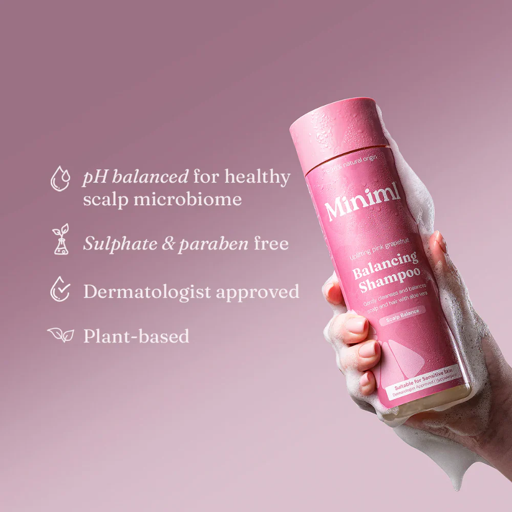 Miniml Balancing Shampoo Uplifting Pink Grapefruit 400ml - Image 3